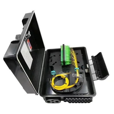 ミニ PLC スプリッタファイバー配送箱 32/48 コア ABS NAP IP68 2PCS 1X16 または 48 アダプター