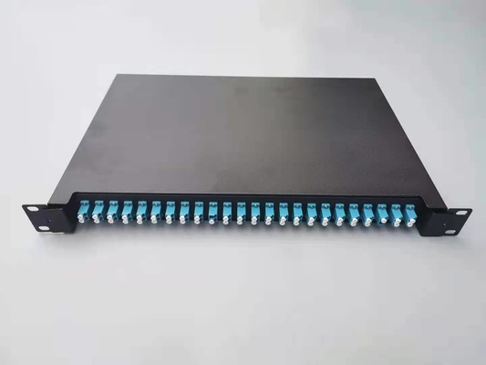 冷式ロールプレート1U 24ポートSC SX FTTH光ファイバーパッチパネル 19インチロックマウント