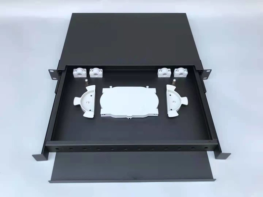 冷式ロールプレート1U 24ポートSC SX FTTH光ファイバーパッチパネル 19インチロックマウント