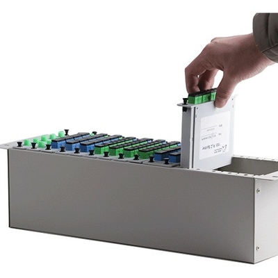 1x2 1x4 1x8 16 スロット 光ファイバー PLC LGX スプリッター シャーシ 3U 19 &quot;ラックマウント