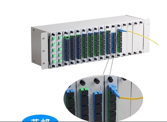 1x2 1x4 1x8 16 スロット 光ファイバー PLC LGX スプリッター シャーシ 3U 19 &quot;ラックマウント