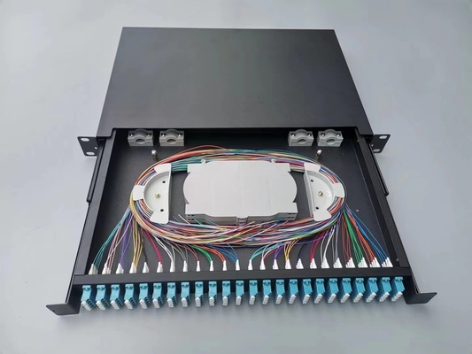 260*200*60mm FTTH配送ファイバーシステム 1U 96コア LC SCラックマウント MPO MTP 光ファイバーパッチパネル ODF
