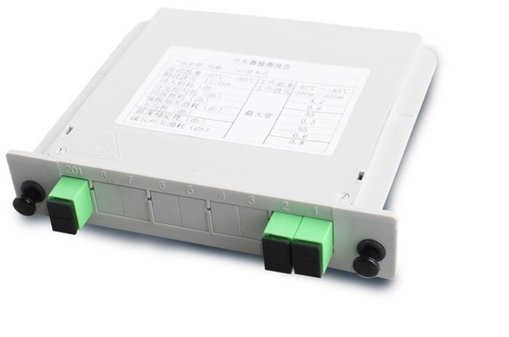 4Gネットワークファイバー光学キャビネット用のカスタマイズされたG657ファイバータイプ2x1カードスプリッタ1*2