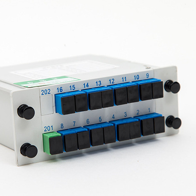 1x16 LGX SC APC UPC スペース節約ソリューションのためのPLCスプリッター