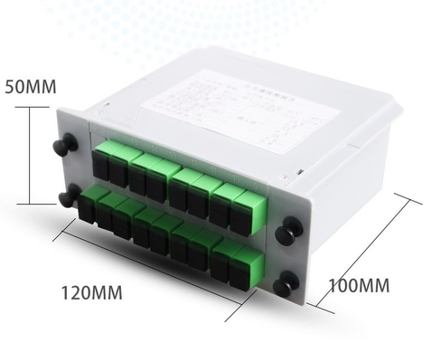 1x16 LGX SC APC UPC スペース節約ソリューションのためのPLCスプリッター