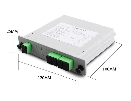 1*4 光ファイバー グリーン SC APC から SC UPC スプリッタ Huawei 波長 1260-1650nm