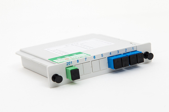 1*4 光ファイバー グリーン SC APC から SC UPC スプリッタ Huawei 波長 1260-1650nm